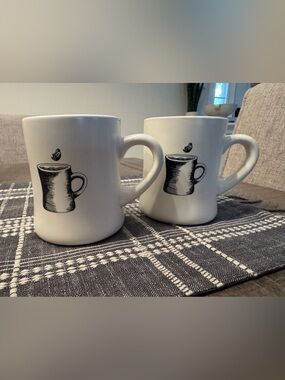 Peets Coffee Mug Pair. Like new. 15 oz ea.